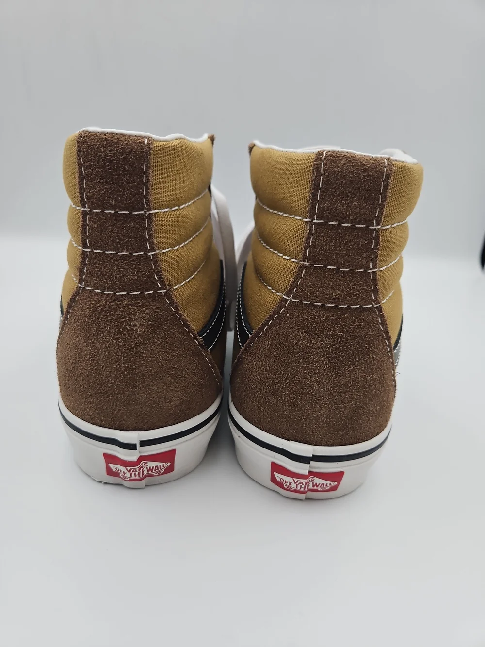 Vans High Top Sneakers Brown and Tan